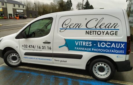 La camionnette de Gem'Clean